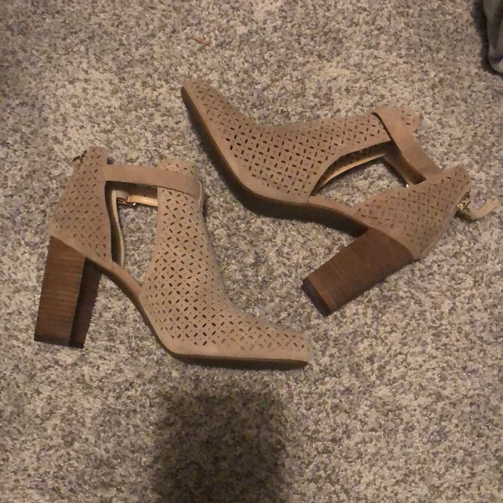 Tan booties